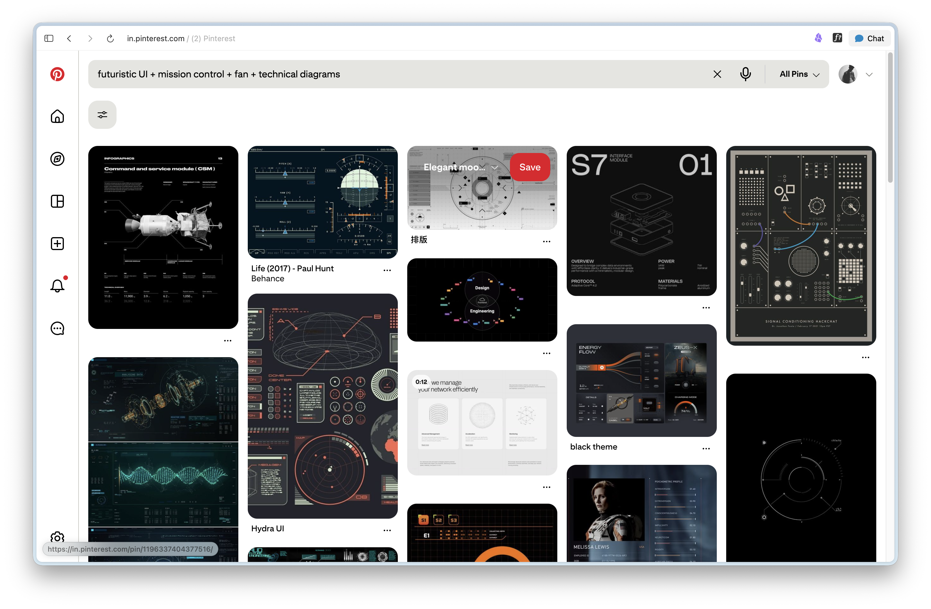 Pinterest references